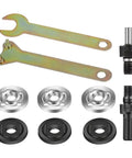 Drill To Angle Grinder Adapter Kit With 6mm And 10mm Arbors Flange Nut Set And 2 Spanner Wrenches Fits Most Electric Drills Conversion Shaft
