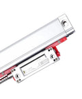 Close-up of Ultra Accurate KA300 Linear Scale Encoder with 0.005mm resolution, showing measurement markings and optical component.