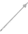 Rolled Ballscrew With Anti Backlash Ball Nut For SFU1204 500mm Without Side End Supports, shown against a white background.