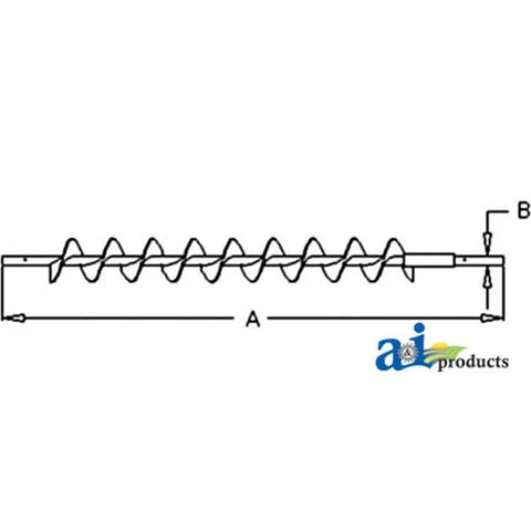 Diagram of auger grain conveyor replacement part for farm gear heavy duty aftermarket upgrade easy install durable grain handling solution.