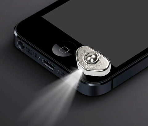 Ultra Compact Stick On LED Thumb Light That Turns Keys, Tools, Cabinets, Leashes And More Into A Bright Flashlight With Water Resistant Design