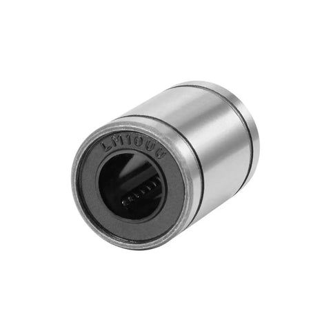 LM10UU Linear Ball Bearings 10mm Bore 19mm OD 29mm Length 2 Pcs Double Sealed in metallic finish for smooth operation.