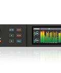 Front view of Next Gen 28x32 USB3 Audio Interface With 24 Bit RGB Display And Real Time Metering Pro Grade IO Built In Effects