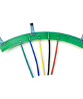 Heavy Duty Hall Sensor Circuit Board For Electric Vehicle Motor Pcb with five colored wires for easy replacement setup.
