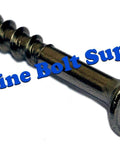 Deck screw, #8 x 2, Type 316 marine-grade stainless steel, square drive, Marine Bolt Supply