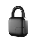 Lock Down Your Gear With This 10 Pack Smart Fingerprint Padlock Set Built Tough For Waterproof Keyless Entry On Suitcases Gym Lockers And Front Doors. Black biometric padlock with sleek design.