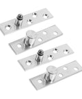 360 Degree Rotation Pivot Hinge Set 2 Pairs Heavy Duty Stainless Steel Concealed Door Hinge for Hidden Doors and Bookcases