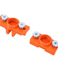 Super Straight Up Adjustable Wood Glue Applicator That Slips Right Past The Hassle For Even Coverage On Any Woodworking Job With Reliable Flow And Right On The Money Results, orange plastic frame with adjustment knobs