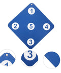 Two Pack Rubber Fencing Targets For Practice And Training, durable blue puncture resistant target, numbers for precision drills