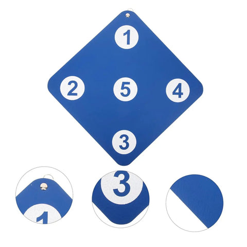 Two Pack Rubber Fencing Targets For Practice And Training, durable blue puncture resistant target, numbers for precision drills