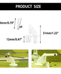 RC Model Pushrod Set Ten Pieces 1.2 X 200mm Push Rods With 1.3mm Adjustable Connectors And Micro Control Horns illustrated with measurements