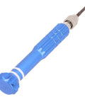 Cool 5-in-1 Chrome Vanadium Screwdriver Set Perfect For Phone Watch Repair With Torx T5 T6 Bits And Rugged Precision Hand Tool Kit That You Gotta Have!, blue precision screwdriver with metal chuck