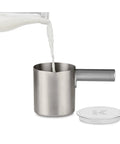 Milk Frother Cup Replacement Part for K-Cafe Coffee Makers 80 Milliliters Hot and Cold Frothing Extra Kitchen Accessory in Nickel