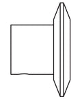 Diagram of a bead roller stencil roll set for metal fabrication with 22mm shaft two piece kit for artsy bead rolling designs.