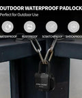 40mm Weatherproof Laminated Steel Padlocks With Keys, Heavy Duty Keyed Alike Outdoor Padlocks For Outdoor Use on gate