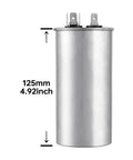 70uF Run Start Capacitor For AC Motors And Fans 370 To 450V Round CBB65 Style, 125mm height, ideal for heat pumps