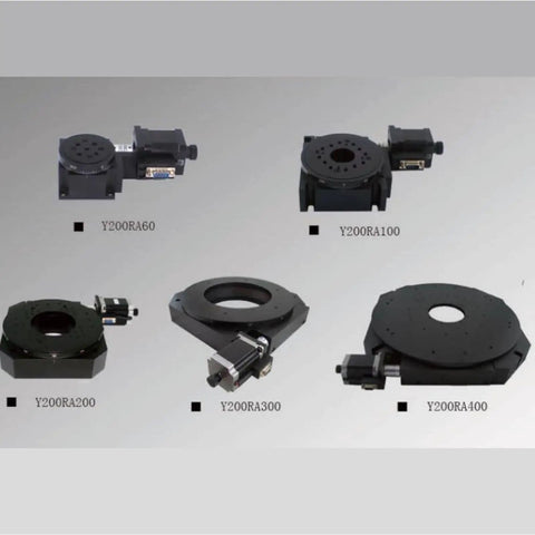 Precision Gear Motor With Electric Rotary Table And Hollow Platform showcasing various models with aluminum construction.