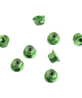 Eight Pack Flange M4 Nylon Lock Nuts With Serrated Edges Self Tightening Aluminum Wheel Hardware For Axial HPI TLR ECX