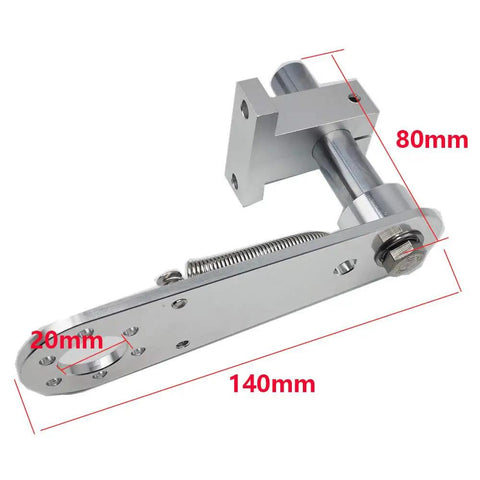 140mm T Shaped Aluminum Alloy Encoder Bracket With Spring Holder Base Aperture For Secure Mount 20mm Hole And 80mm Circular Rod