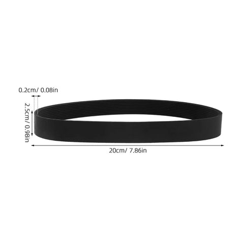 Heavy Duty Garden Cutter Drive Belt Replacement For Lawn Equipment Black Rubber Traction Belt For Mowers Trimmers And Yard Machines Easy Install High Durability Smooth Cut Performance, 20cm x 2.5cm