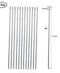 11.8 Inch Pushrod Connector Set In 304 Stainless Steel Linkage Pro Grade For RC Model Airplane Helicopter Boat Car DIY Parts 12 Pieces