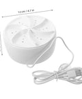 Hassle Free Turbo Washing Machine Spotless Spin Cycle Portable Laundry Washer For Dorms RV Trailers And Tiny Apartments Quiet Auto Clean Clothes Dryer, dimensions shown.