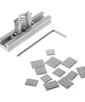 Heavy Duty Universal BGA Reballing Stencil Kit With Solid Metal Holders And Zero Sweat Solder Masks Perfect For DDR1 DDR2 DDR3 Chip Fixes Straight On Your Workbench, includes metal holder and steel stencils.