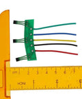 Sick Upgrade E Bike Motor Hall Sensor Replacement Pair with colored wiring harness displayed beside measuring tool.