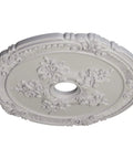 Attica Rose Ceiling Medallion Ultra Pure White, 26 Inch Outer Diameter, 3-3/4 Inch Inner Opening, ornate floral design