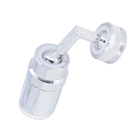 Maqulae LED Water Faucet with Temperature Control, 3/4in External Thread in chrome finish, showcasing its sleek design and angle.