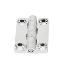 Bright Color Zinc Alloy Square Folding Hinge For Surface Mounted Distribution Cabinets, Industrial Grade, 51x38mm, top view