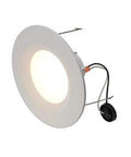 Six Inch LED Retrofit Downlight 650 Lumen Dimmable Soft White 2700K 55W Equivalent Easy Install Clips High CRI 90 Plus