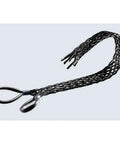 Heavy Duty Aramid Nonmetallic Double Eye Cable Pulling Grips Featuring Seamless Weave Build For Fiber Optic And Electrical Jobs, black woven design