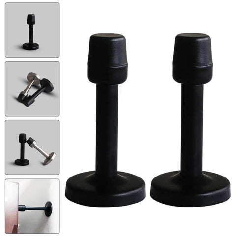 Two Pack Stainless Steel Door Buffer Stopper For Wall Protection And Door Bump Prevention No Drill Installation For Office Home Store Use Magnetic Mount