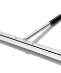 15.25 Inch Sheet Metal Hand Hemmer Built Tough Alloy Steel Hand Seamer with PVC Grip and Sight Holes, 1 Inch Fold Depth, Side View