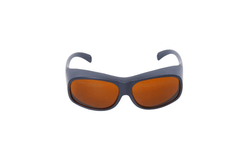 Top Shelf OD7 Laser Protection Safety Glasses For 532nm 755nm 1064nm heavy duty eye gear with smooth wraparound frame.