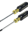 Demolition And Phillips Screwdriver Set With Plated Strike Cap And Heat Treated Blades, Two Piece Pry Ready Tools