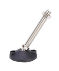 Tough As Nails Adjustable Furniture Leveling Feet With Swivel Articulating Base Pads Secure Grip For Uneven Floors M8 threaded foot with carbon steel and nylon base.