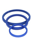 Heavy Duty Hydraulic Cylinder Dust Seal Ring For Excavator Equipment Blocks Dirt Soil Sand To Save Piston Rod Scratches Lower Oil Needs Sealing With No Gaps Keeps Fluid Clean For Rigs That Need Long Term Solution To Keep Your Dough Safe Forever, blue PU rings