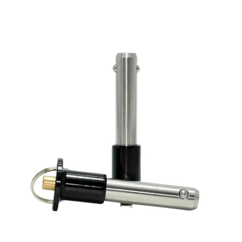 No Sweat 20 Millimeter Ball Lock Pin Featuring A Nifty Button Handle And Quick Release Mechanism for tool repair, showing sleek design.