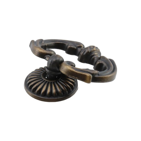 Killer Vintage Antique Bronze Cabinet Pulls Single Hole Ring Handles Top Tier Furniture Hardware Double Pack For Small Drawers And Nightstands Snug Fit Sweet Finish On Point Look