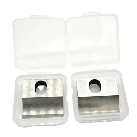 Replacement Cutter For V6 Q1 Q2 Battery Powered Plastic Strapping Tool Q0078 Spare Part 3 Pack Fits JD13 JD16 JDC1 Tools Easy Install Durable Blade For Quick Strapping Tasks, 3-pack metal cutter blades in plastic cases