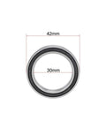 6806-2RS Sealed Ball Bearings 30mm ID x 42mm OD x 7mm Width, Double-Sided 2RS Chrome Steel GCr15 ABEC 1 Z2 Low Noise