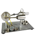Mini Stirling Engine Science Toy For Hands On Learning Real Working Heat Engine With Cool Colorful LED Lights Generator.