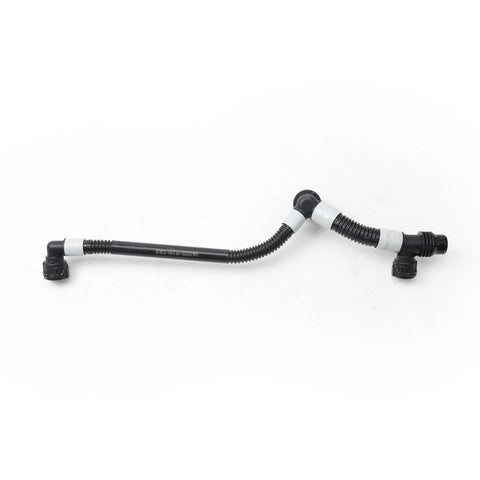 Slick Drop In Replacement Battery Cooling Hose With Left Manifold Pipe For Tesla Model 3 And Y EV 2017 To 2025, black plastic pipe.