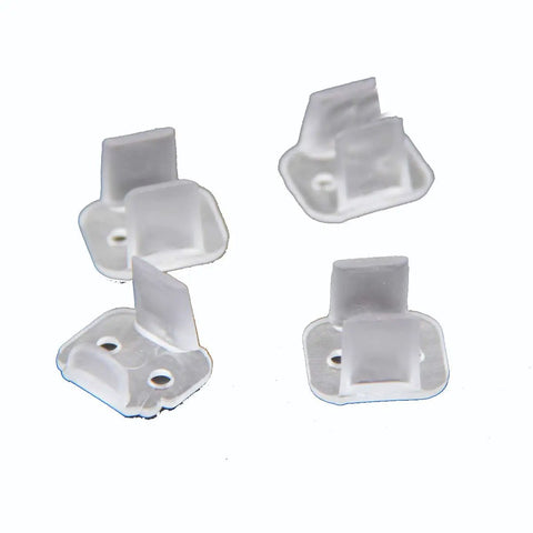 Must Have LED Neon Mounting Clips Pack 200 Durable PVC Fixing Clips For 6mm Neon Flex Strips Clear Transparent Reusable Easy Install