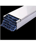 Sleek Stainless Steel Cable Management Raceways And Wire Cord Hideaway Cover Channels showing cords concealed inside a metal channel.