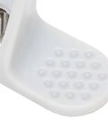 Automatic Sewing Machine Needle Threader With Precise Positioning Plastic Quick Threading Tool For Home Sewing Needles And Everyday Mending Super Handy Use Now, white plastic close-up