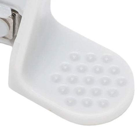 Automatic Sewing Machine Needle Threader With Precise Positioning Plastic Quick Threading Tool For Home Sewing Needles And Everyday Mending Super Handy Use Now, white plastic close-up