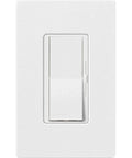 Snow Slick Toggle Dimmer Switch For Dimmable Led And Halogen Bulbs, white wall dimmer switch with toggle control.